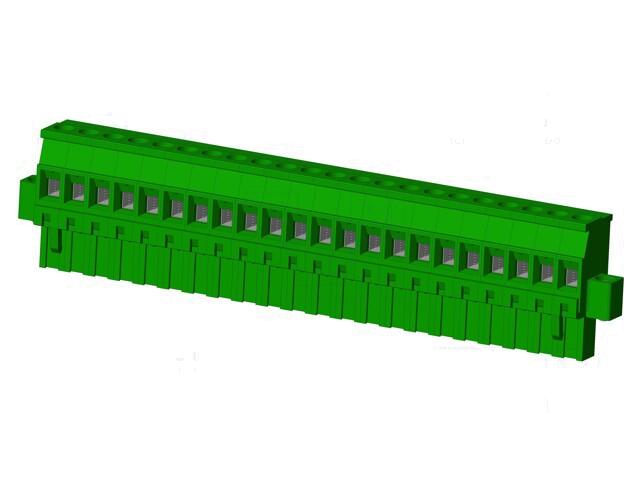 Connector: ontkoppelbare terminal strip; stekker; vrouwelijk Connector: ontkoppelbare terminal strip; stekker; vrouwelijk